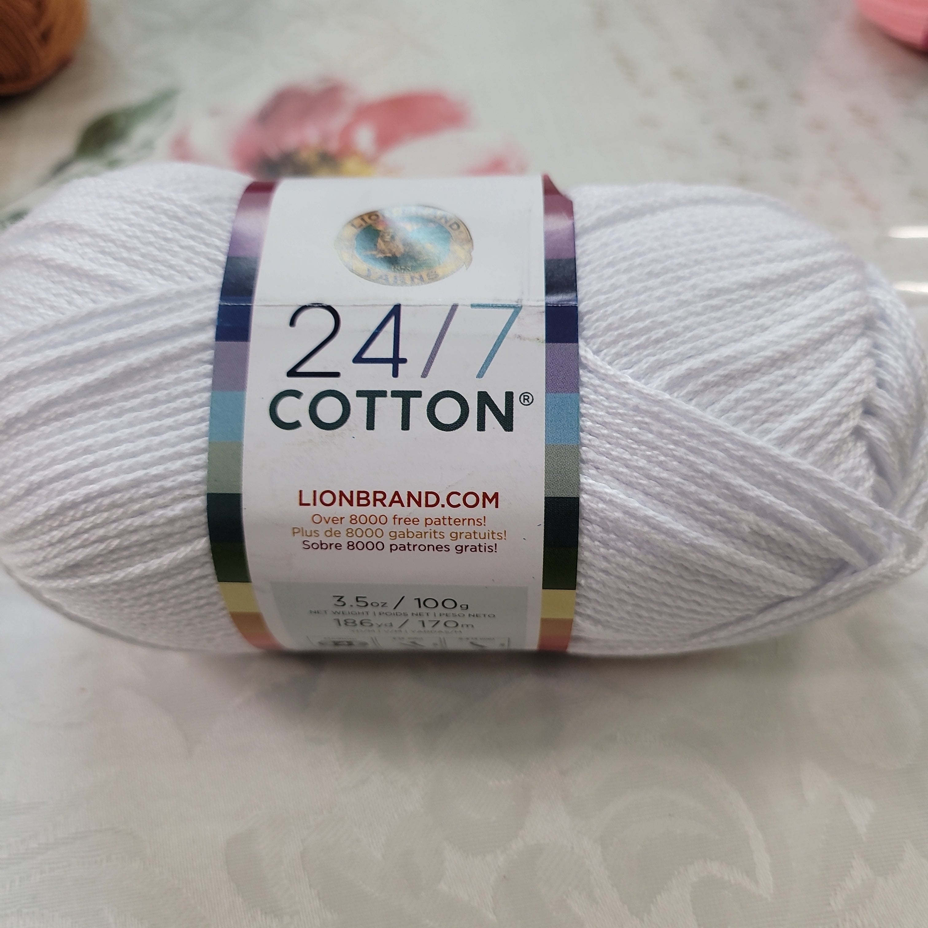 (1 Skein) 24/7 Cotton® Yarn, Bay Leaf