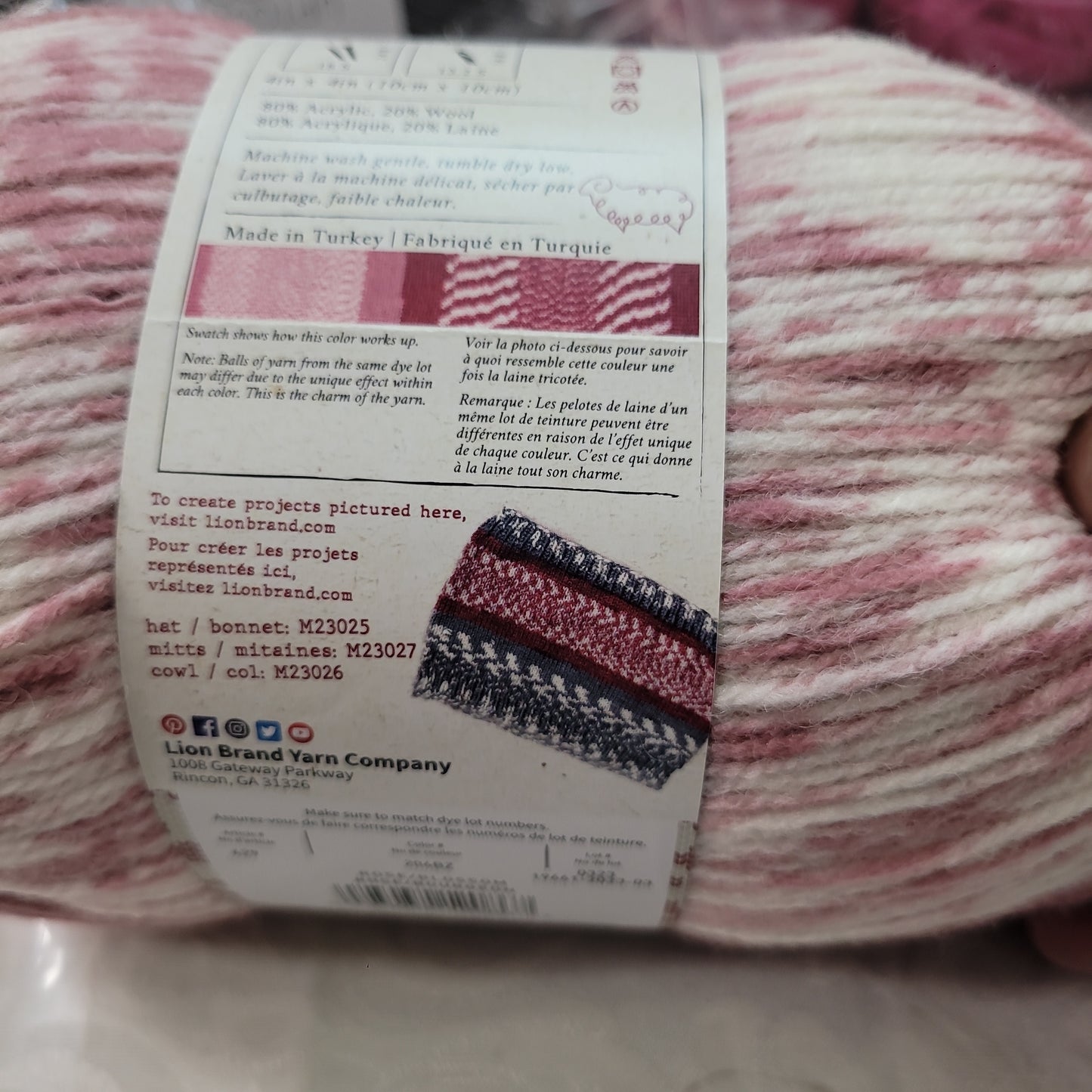 Wool Ease Fair isle
