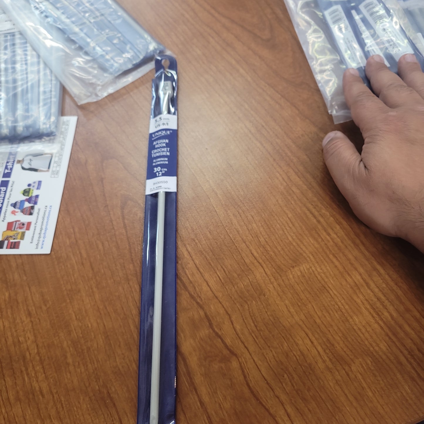 Unique - Crochet tunisien aluminium 30 cm (11 3/4'') - Laine Couture