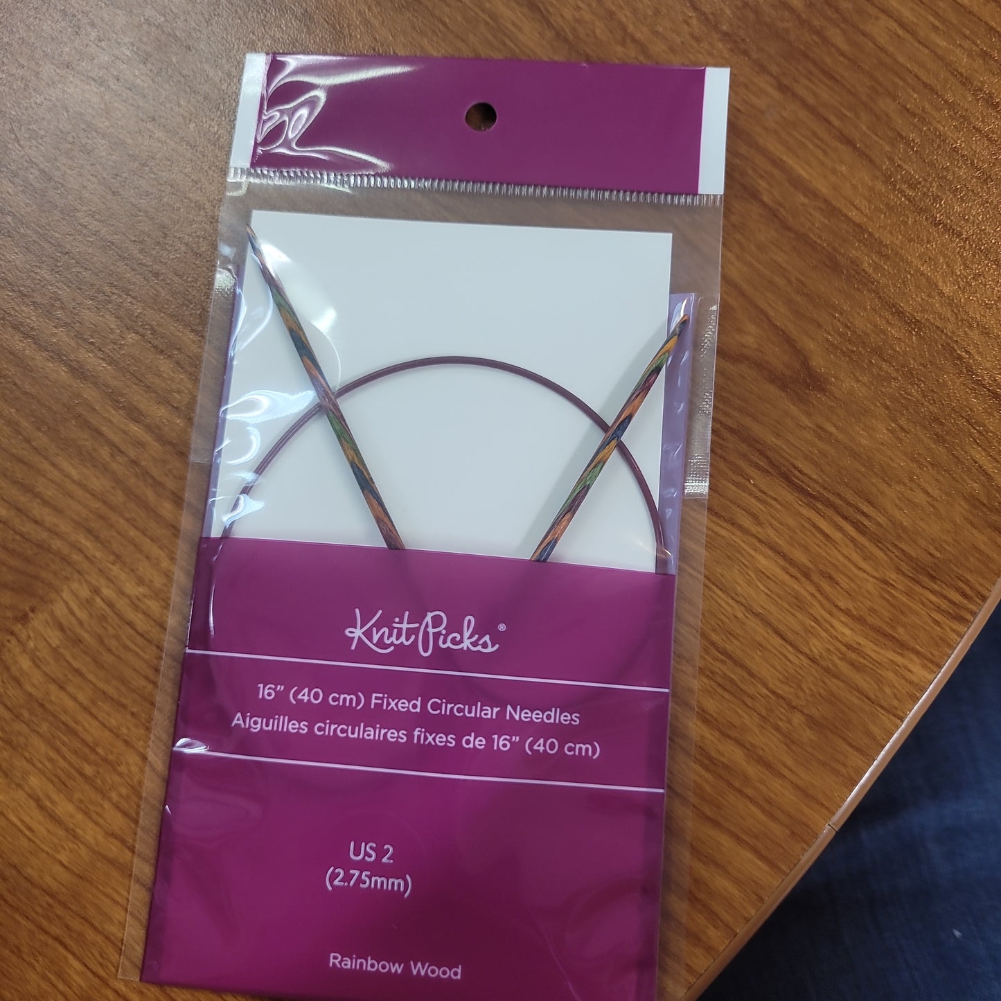 Knit pick fixed circular