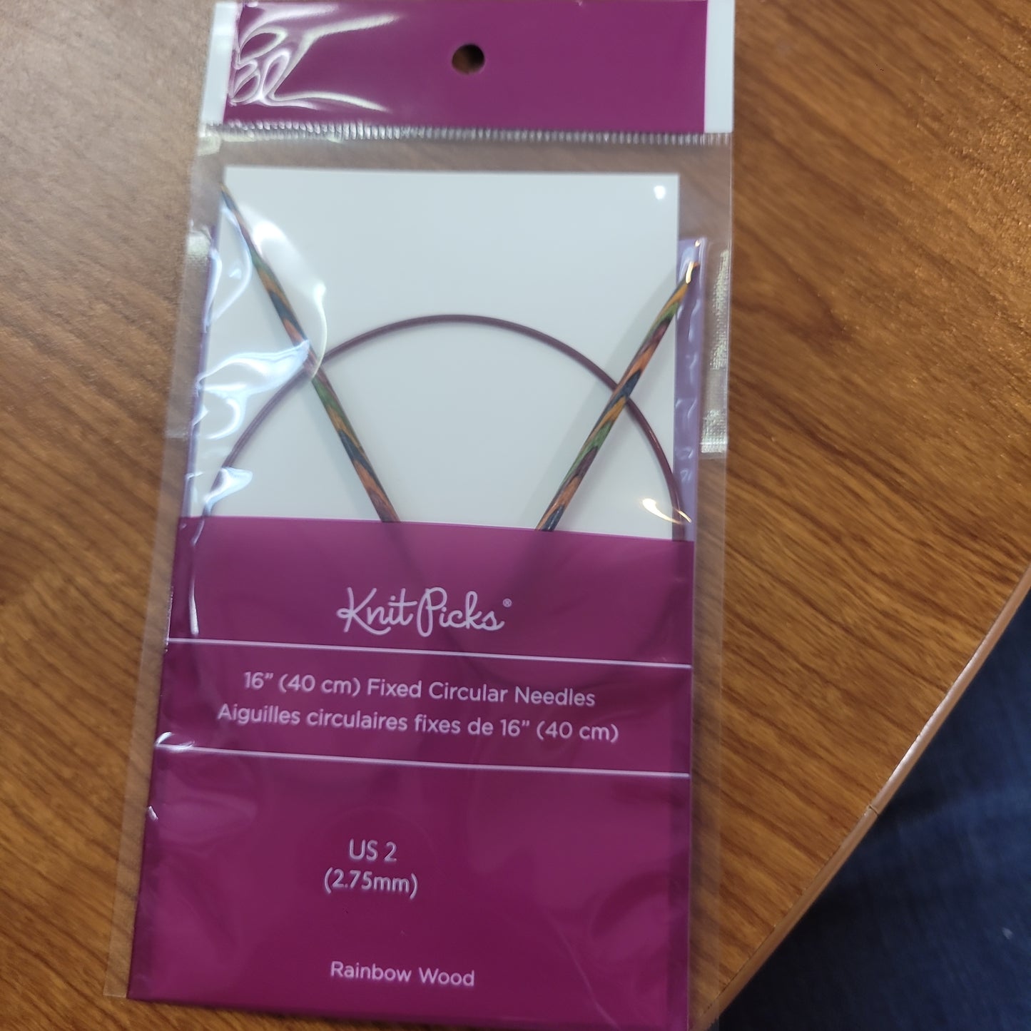 Knit pick fixed circular