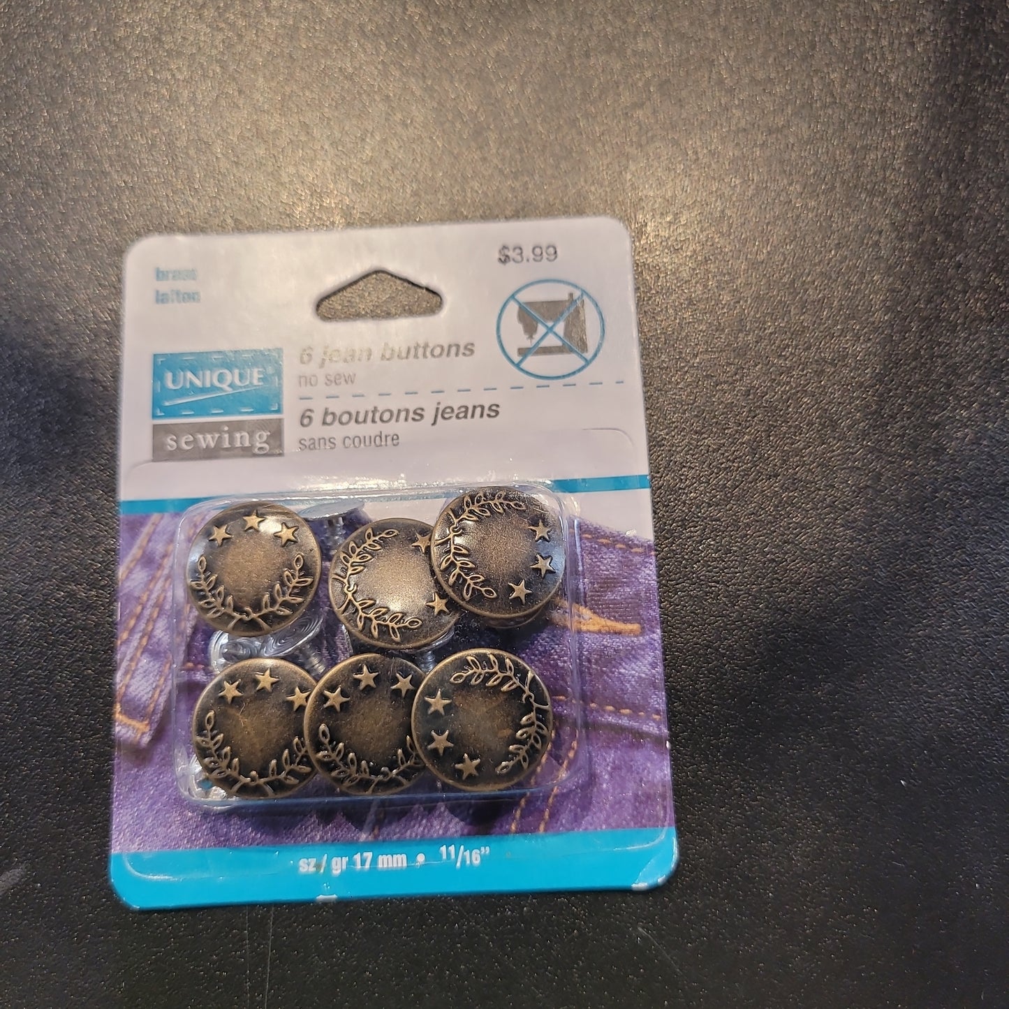 6 jean button 3033290