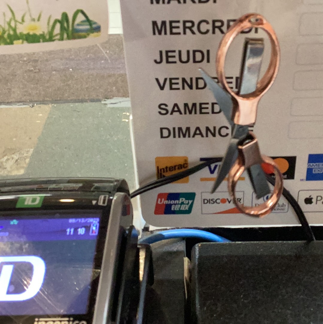 Ciseau rose gold pliant