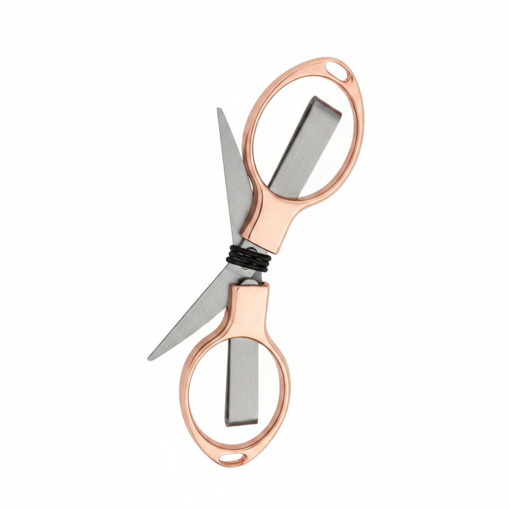 Ciseau rose gold pliant by Laine Couture