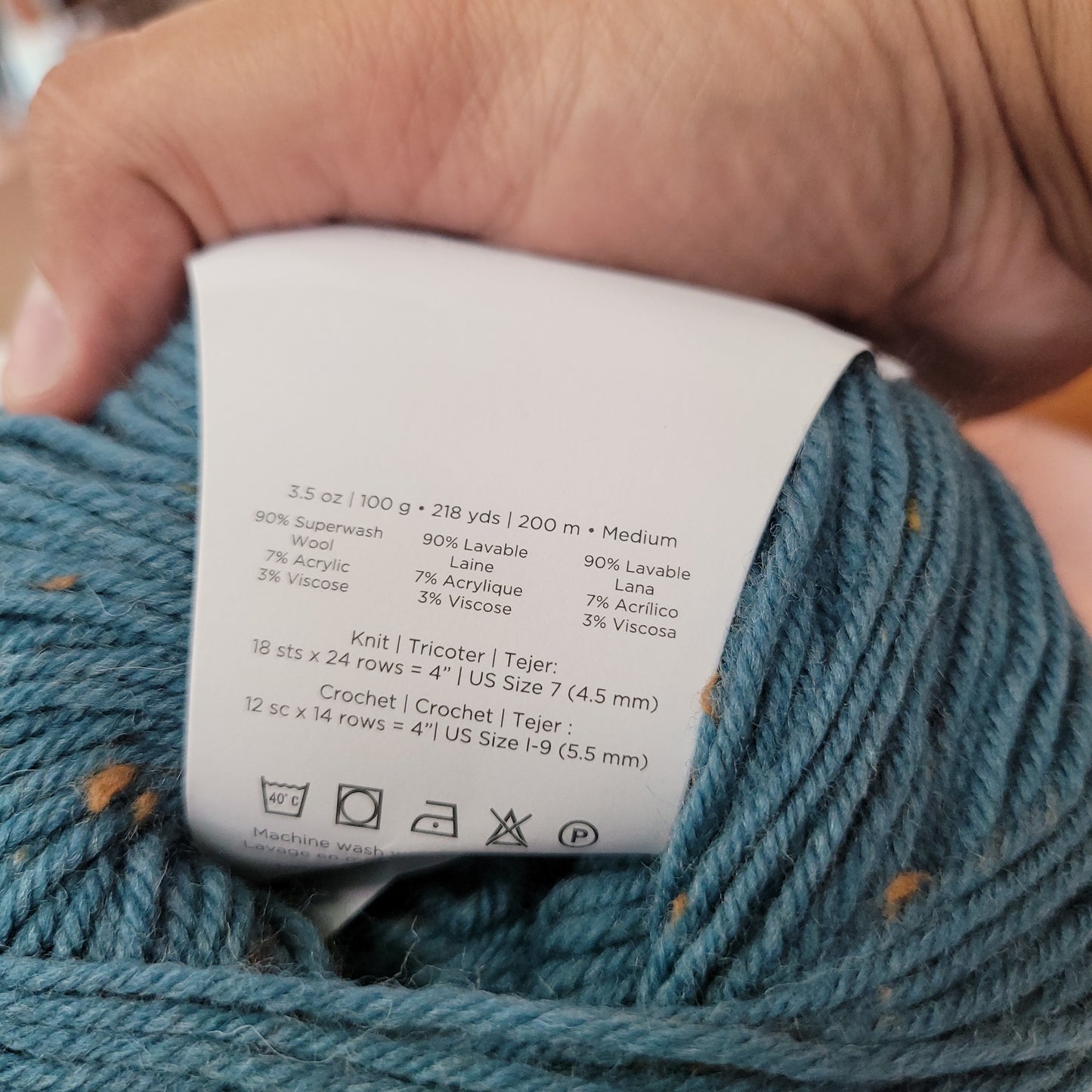 Deluxe worsted tweed aegean 906