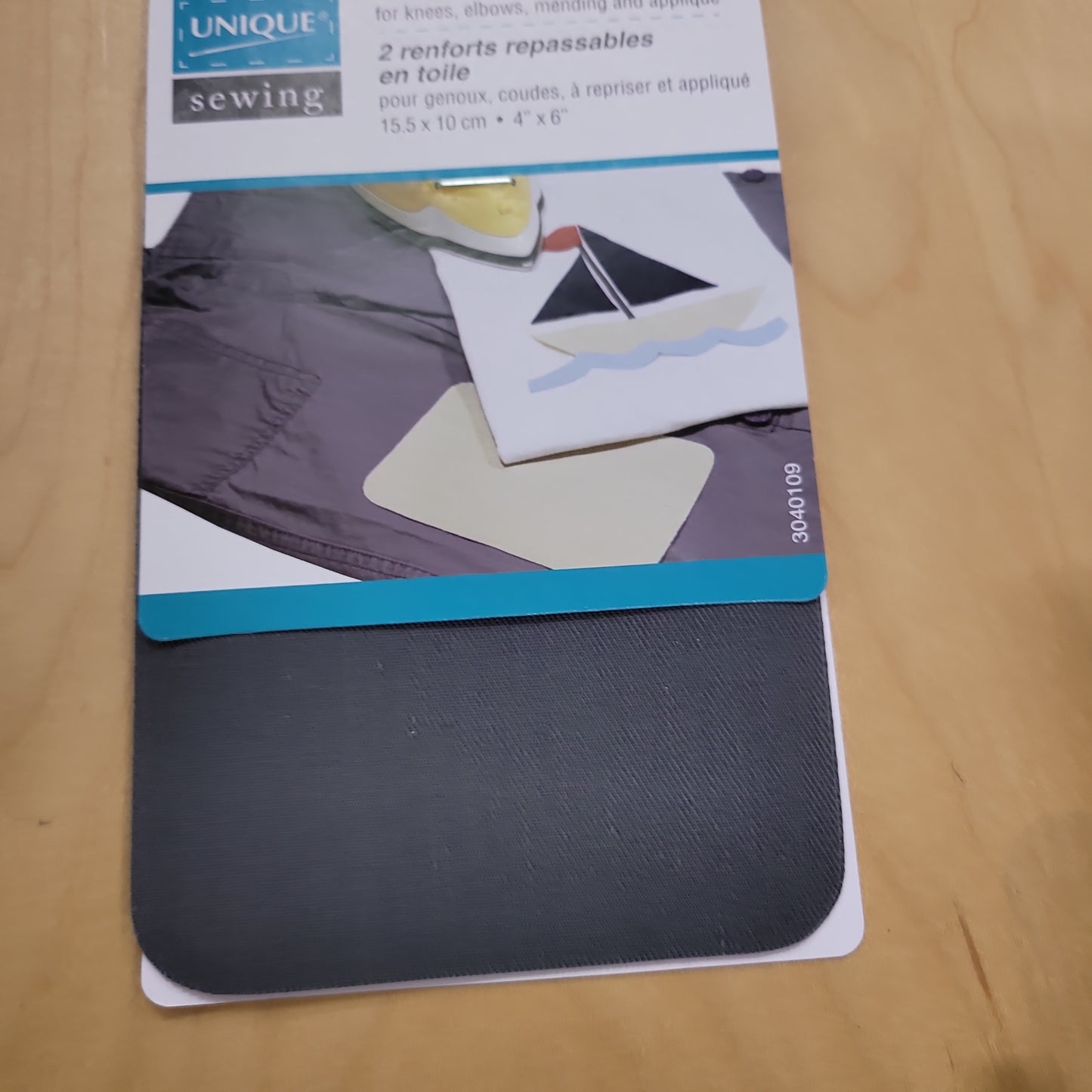 UNIQUE 2 renforts repassables en toile