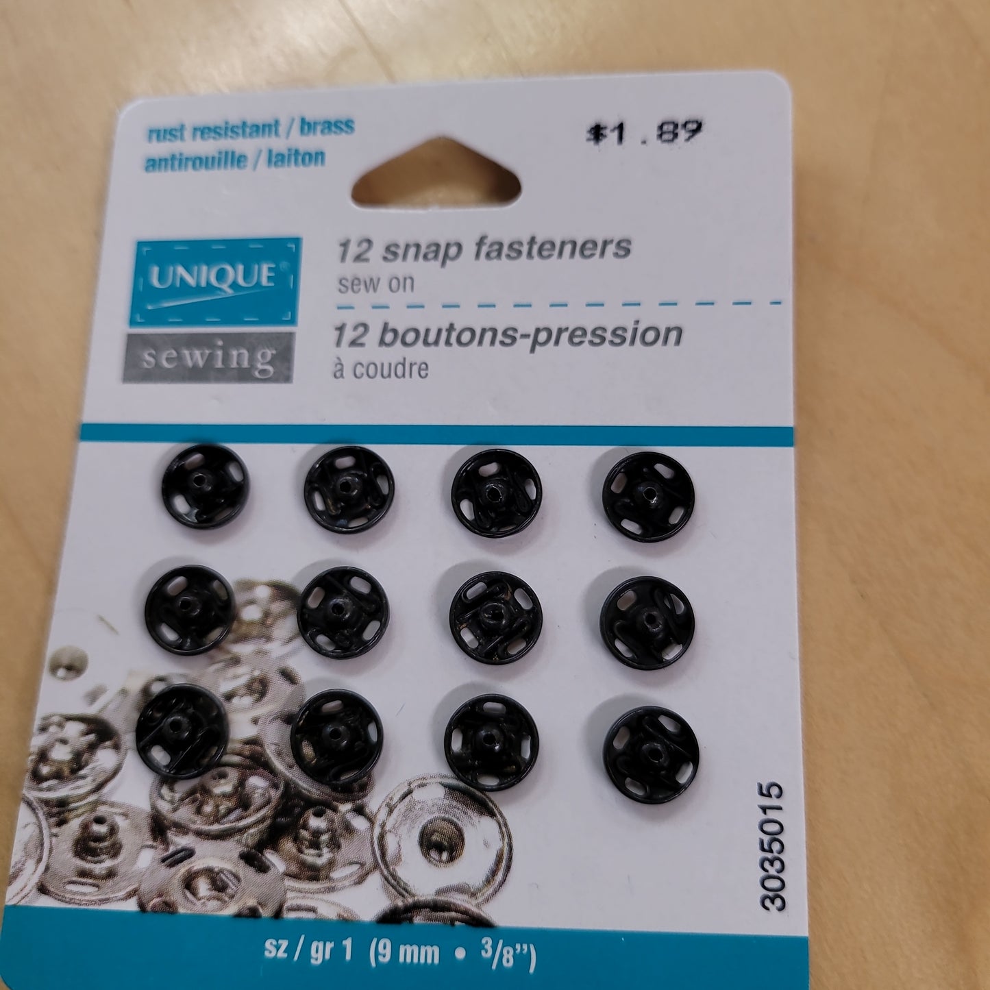 Unique - Boutons-pression 9mm by Unique