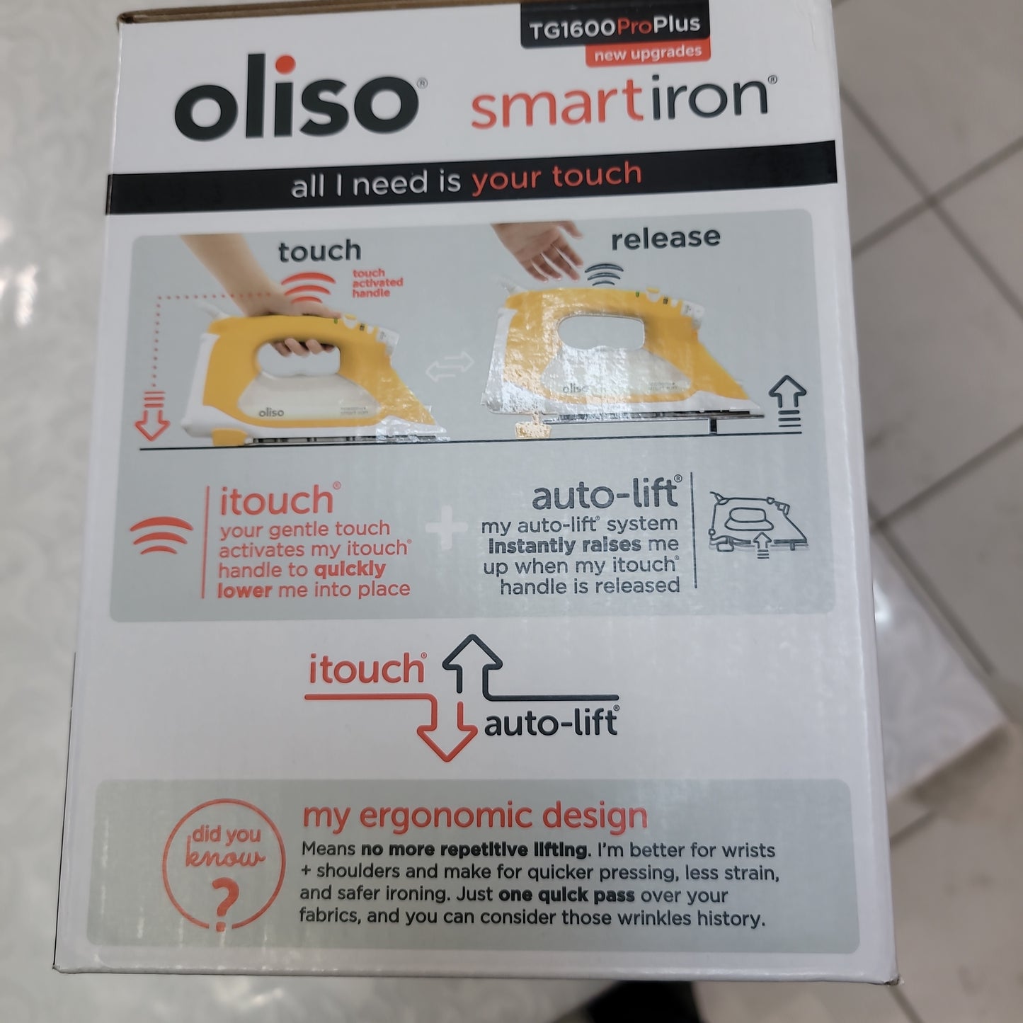 Oliso Smart Iron auto-lift