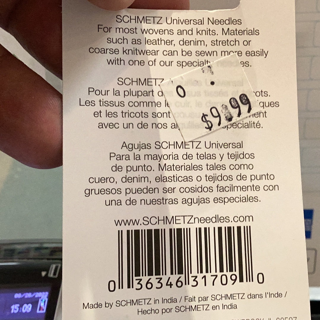 Aiguille schmetz Universel 80/12