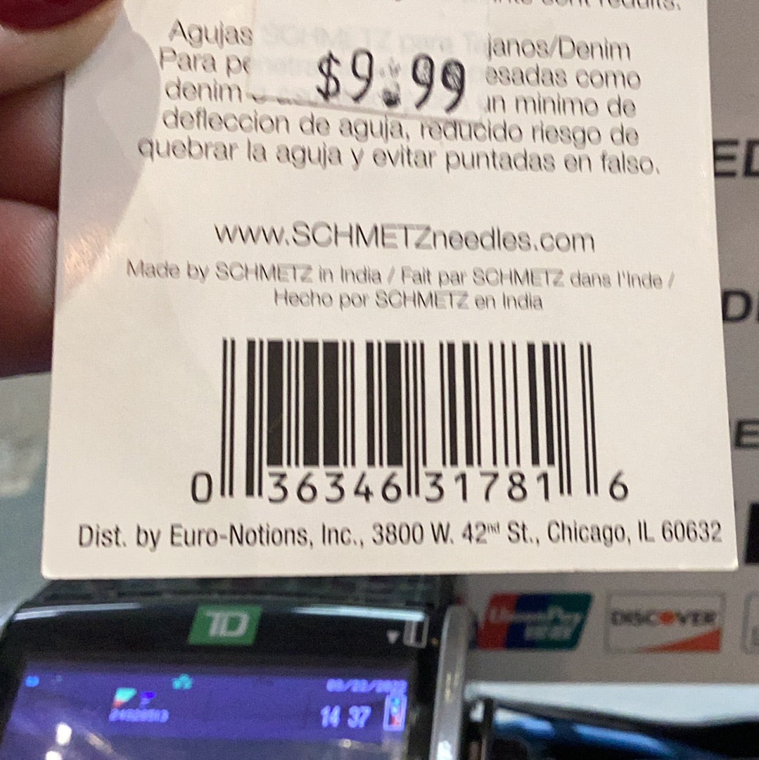 Singer - Aiguilles à tissus 2020 (paquet de 5)