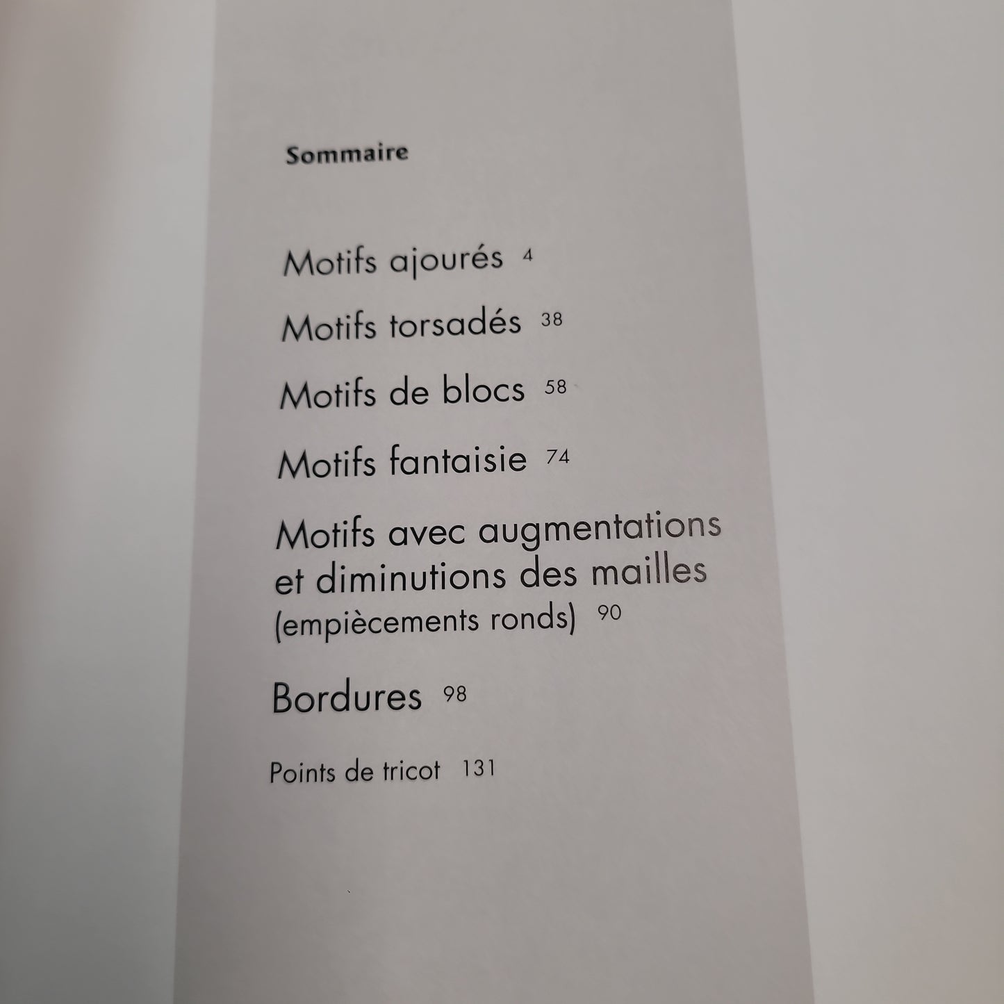 Livre 260 motifs inédits au tricot