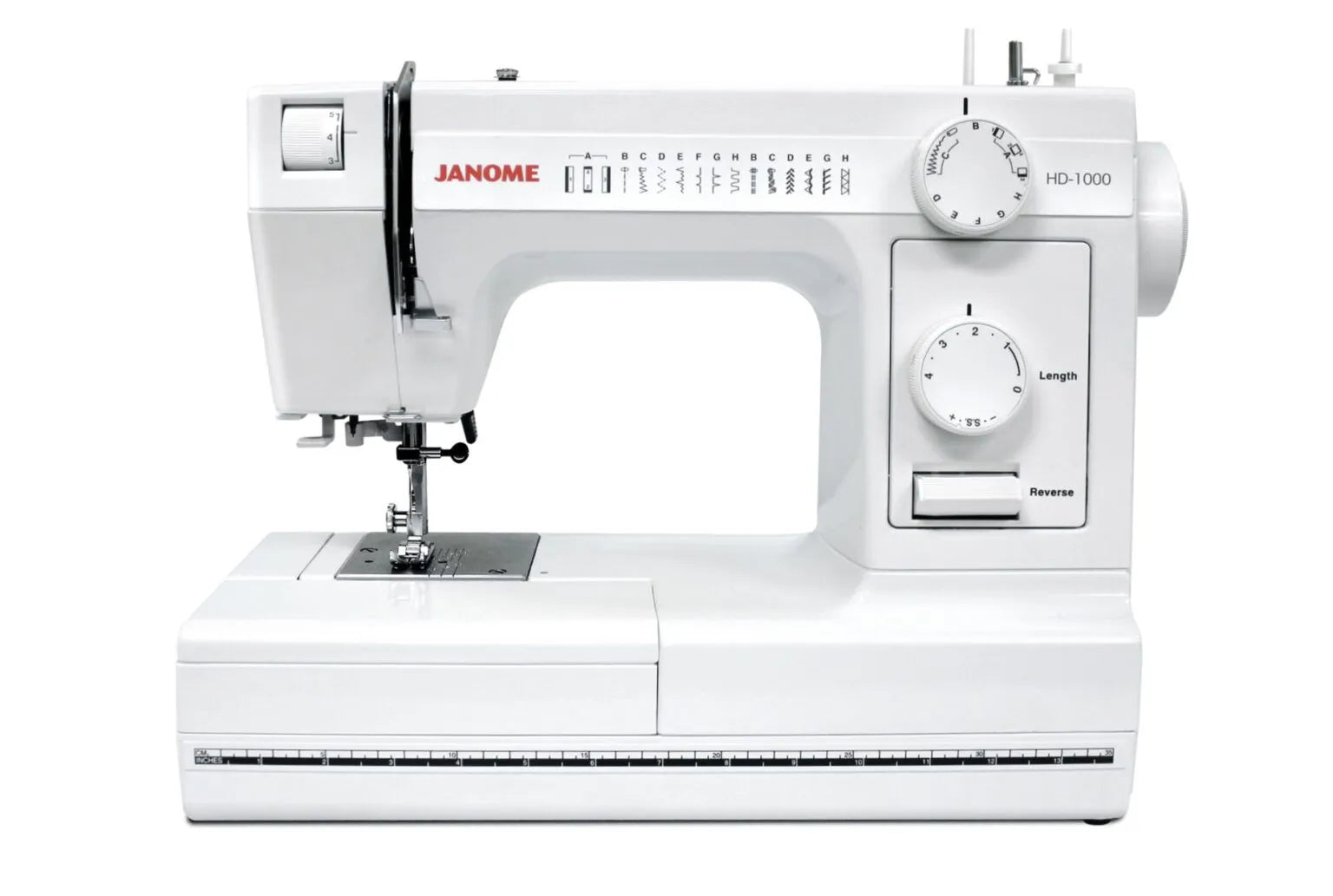 Janome HD1000 Heavy-Duty Mechanical Sewing Machine - Laine Couture
