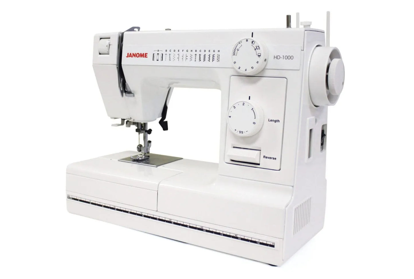 Janome HD1000 Heavy-Duty Mechanical Sewing Machine - Laine Couture