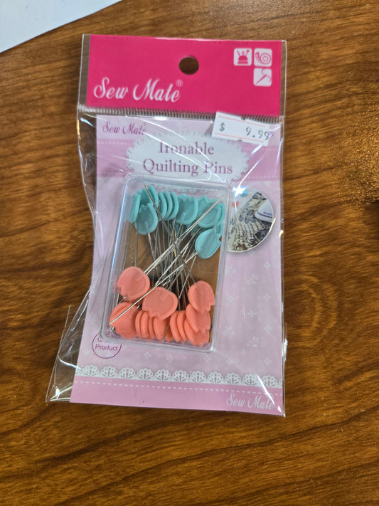 Iron able quilting pins