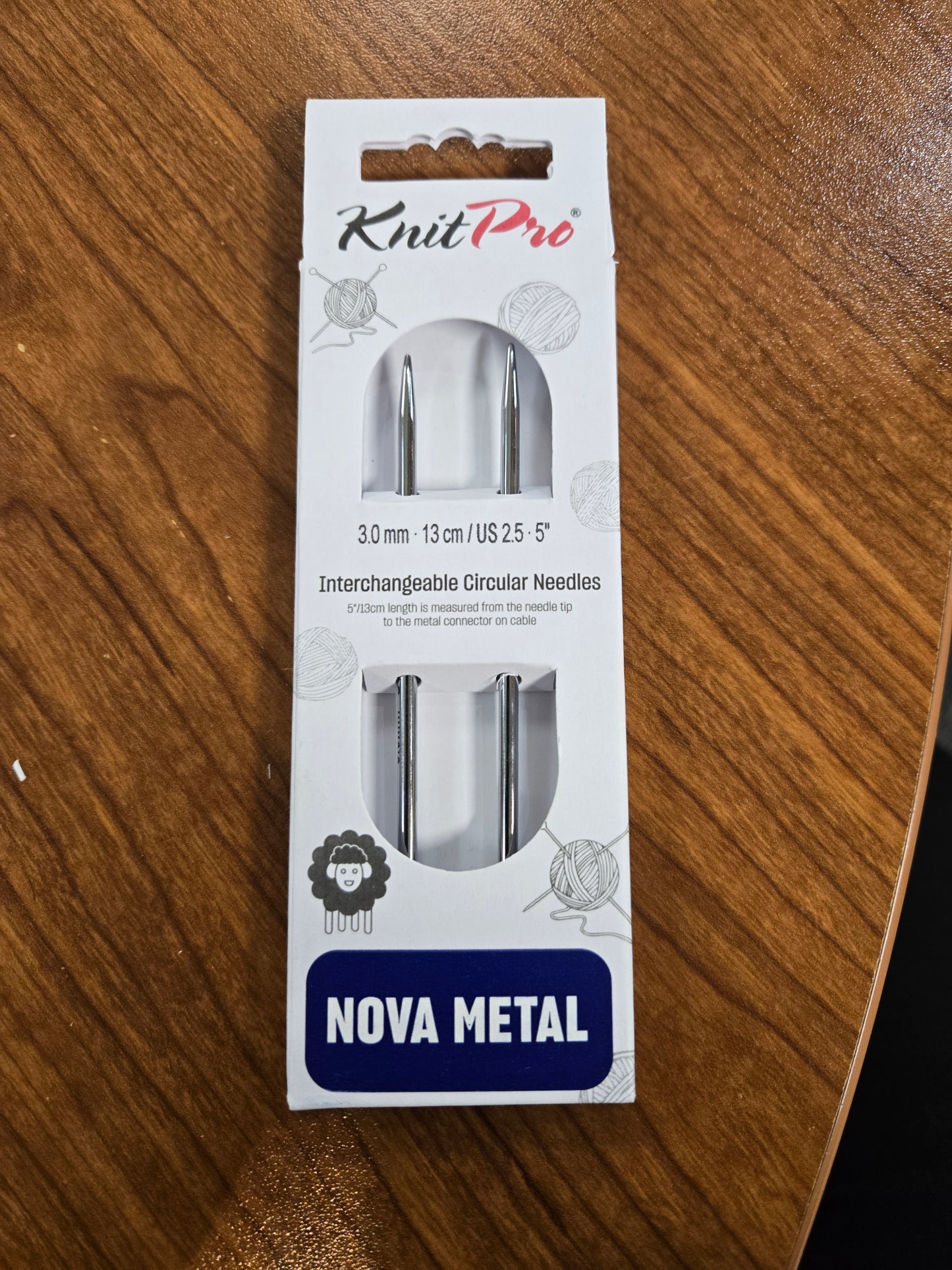 Knit pro Nova metal 5 pouce - Laine Couture
