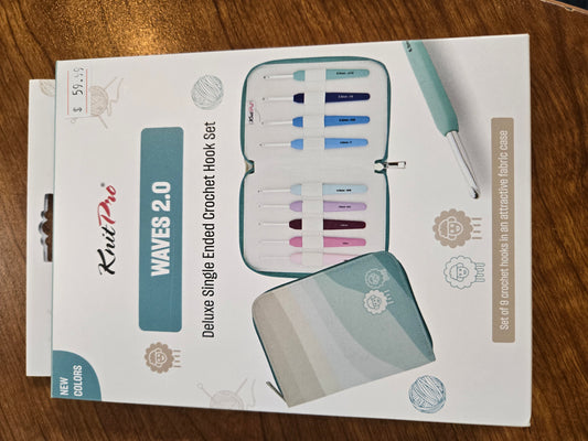 Knit Pro waves 2.0 kit de crochet