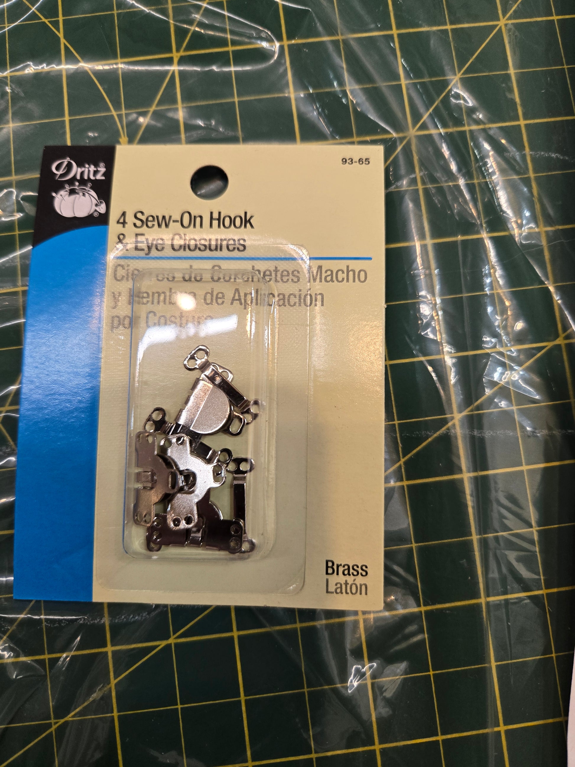 4 sew in hook and eye closures - Laine Couture