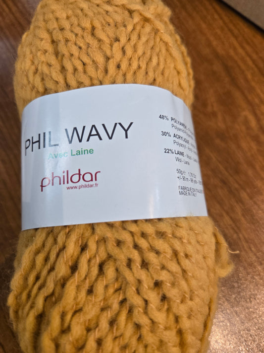 Phil wavy 48% polyamide 30%acrylique 22%laine by Laine Couture