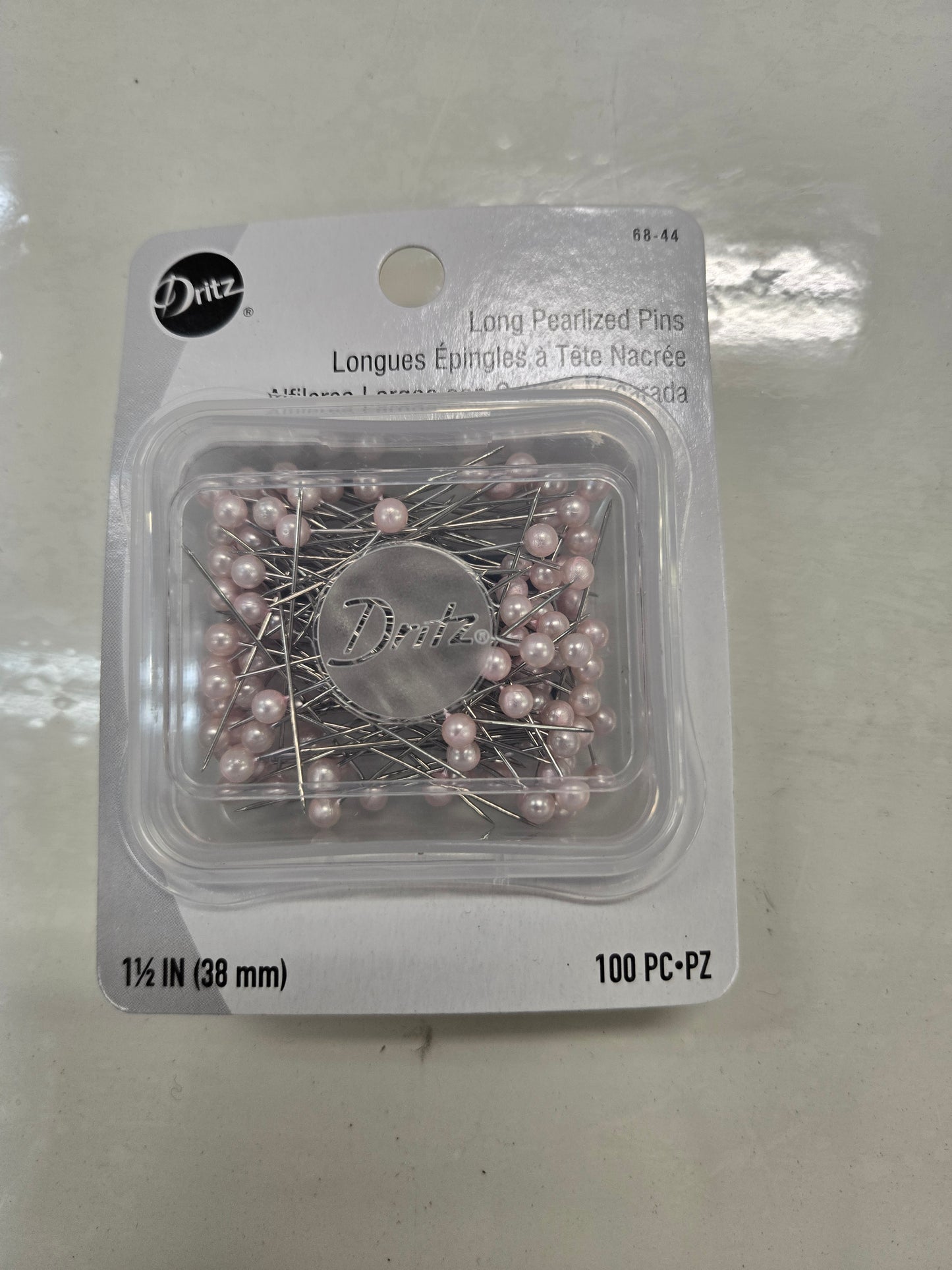 Épingle longues à tête nacrée - Laine Couture