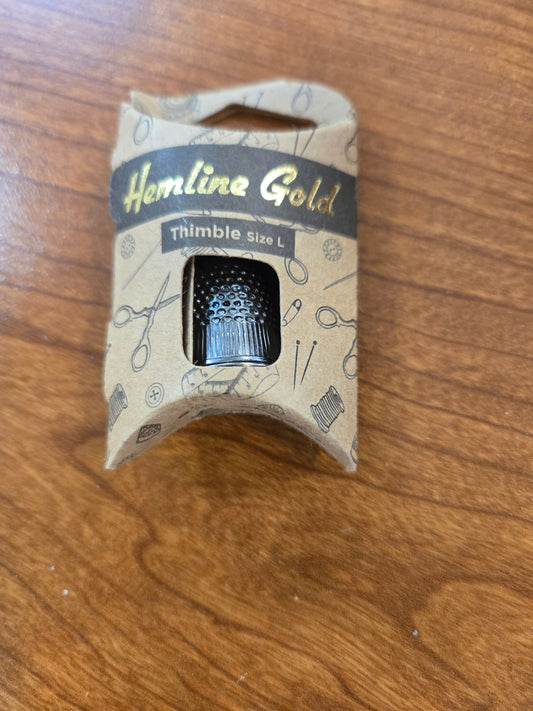 Dé a coudre large Hemline noir