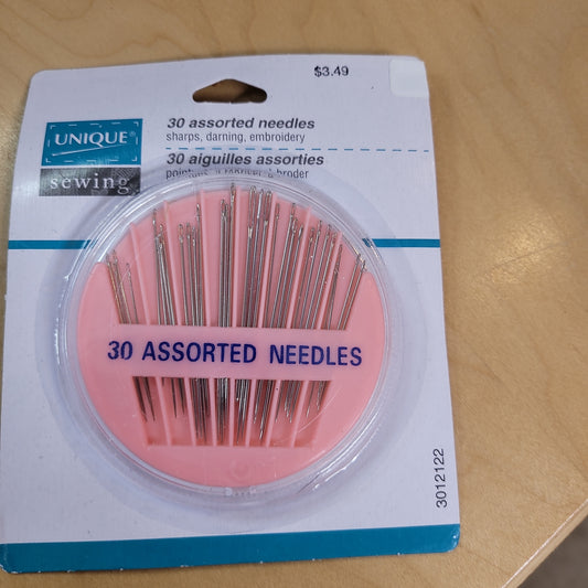 UNIQUE SEWING Handsewing needles assorted - 30pcs