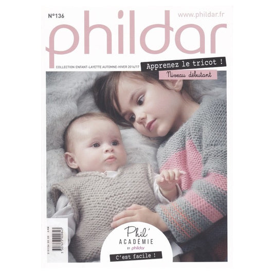 PHILDAR Catalogue n°136 - Apprenez le tricot! - Laine Couture